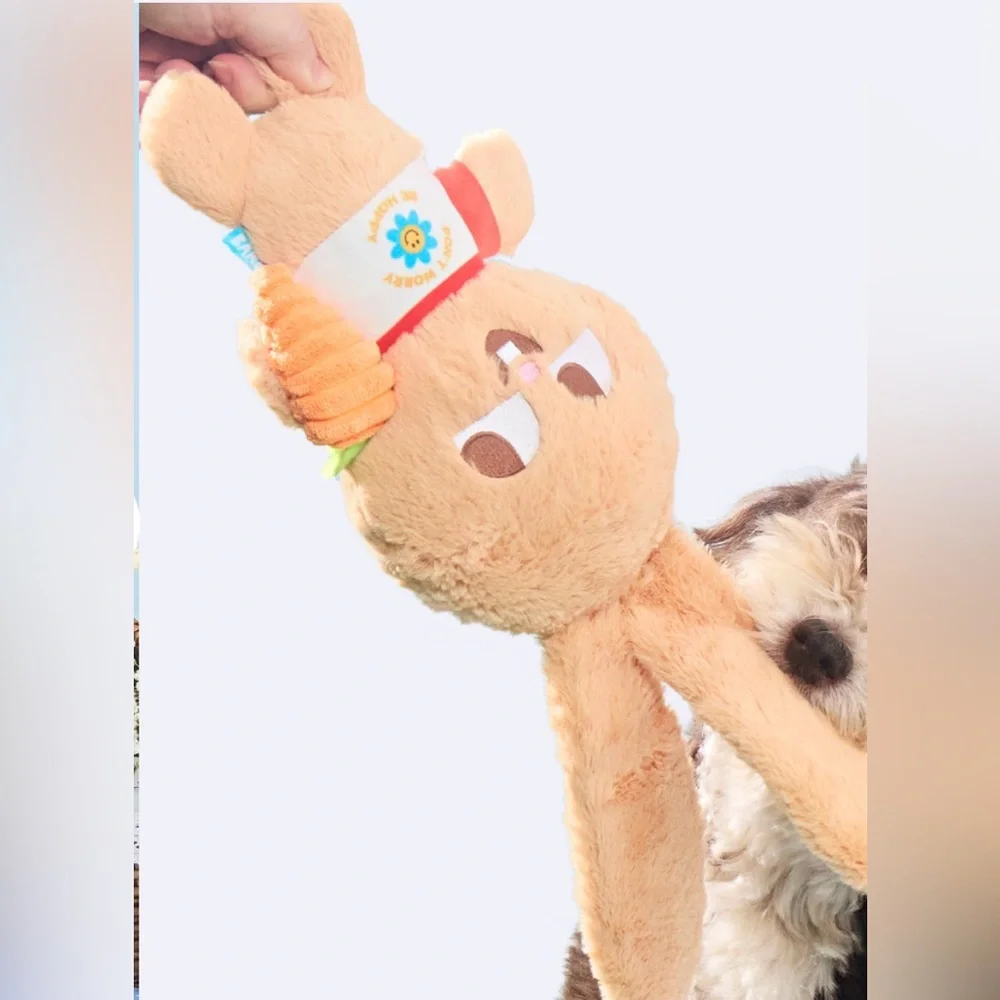 Bark Box XL Veggie Reggie Easter bunny Dog Toy NEW